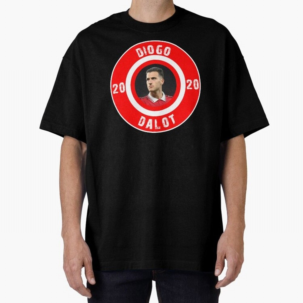 Diogo Dalot Oversized T-Shirt Join the Countdown to Match Day Hype around FIFA World Cup 2026, Haaland, Germany, Fan Favorite Moments, National Team Passion, Big Match Drama and Soccer History; Great for Watch Parties, Sports Bars, Family Nights,