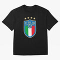 Italy Emblem Oversized T-Shirt Celebrate Rivalries and Pride in Match Day Hype around FIFA World Cup 2026, Messi, CR7 and Mbappe, Portugal, Spain and Germany, Stadium Memories, Football Loyalty, International Chants and Championship Tradition;
