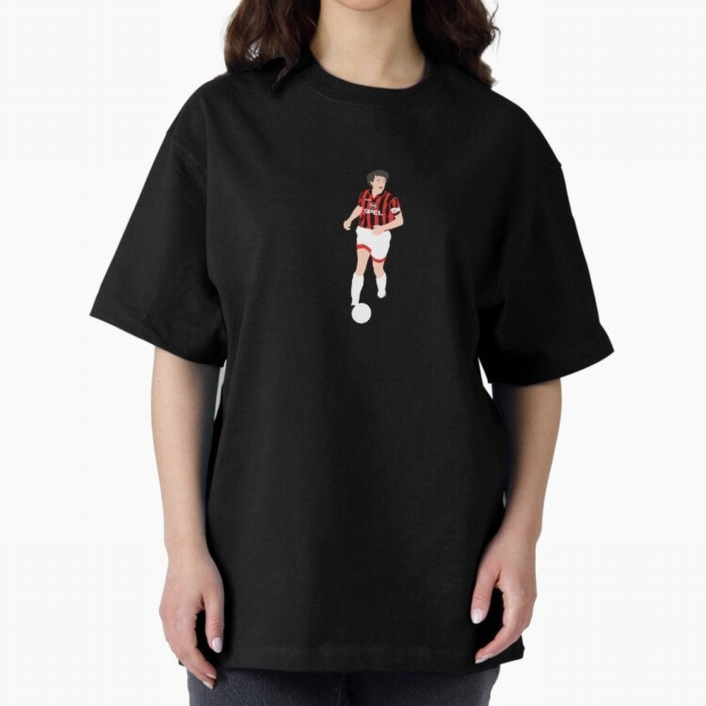 Paolo Maldini AC Milan legend Oversized T-Shirt Remember Iconic Moments from Match Day Hype around FIFA World Cup 2026 USA Canada Mexico, Messi, CR7 and Mbappe, Spain, Championship Spirit, Famous Goals, Roaring Crowds and International Football
