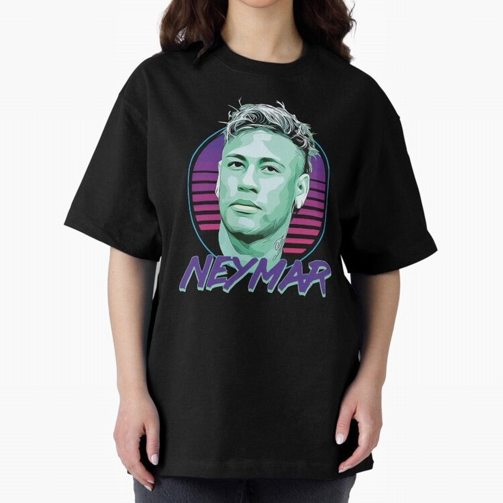 Neymar JR Oversized T-Shirt Experience the Global Stage of Match Day Hype around FIFA World Cup 2026, Neymar, Haaland and Cristiano Ronaldo, Spain and Netherlands, Global Supporter Spirit, Legendary Goals, National Colors and Tournament