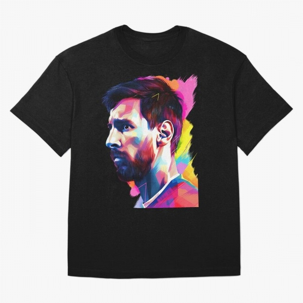 GOAT Messi - illustration Oversized T-Shirt Celebrate Soccer Greatness during Match Day Hype around FIFA World Cup 2026, CR7 and Messi, Portugal, Spain and Germany, Vintage Soccer Flavor, Modern Football Stars, National Flags and Final Night