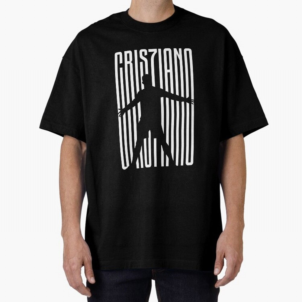 Christiano Ronaldo Icon black Jersey 2023 Oversized T-Shirt Treasure FIFA World Cup 2026 USA Canada Mexico Spirit, Made for Spain, Haaland, Classic Soccer Heritage, Championship Pressure, Fan Loyalty and International Pride; Made for Die Hard