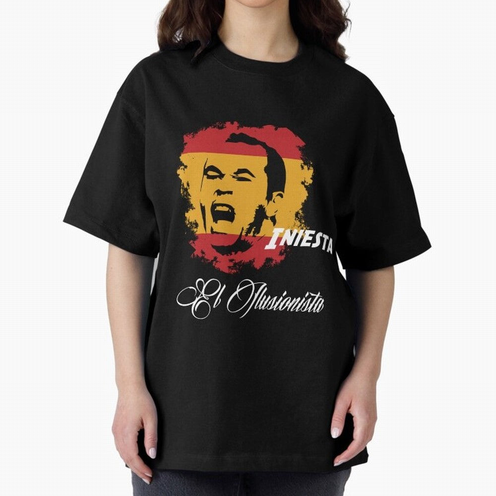 Spain Andres Iniesta Football World Cup 2014 Oversized T-Shirt Keep Football History Alive during FIFA World Cup 2026 Spirit, Featuring France and Portugal, Messi, CR7 and Mbappe, Soccer Culture, Superstar Moments, National Team Dreams and