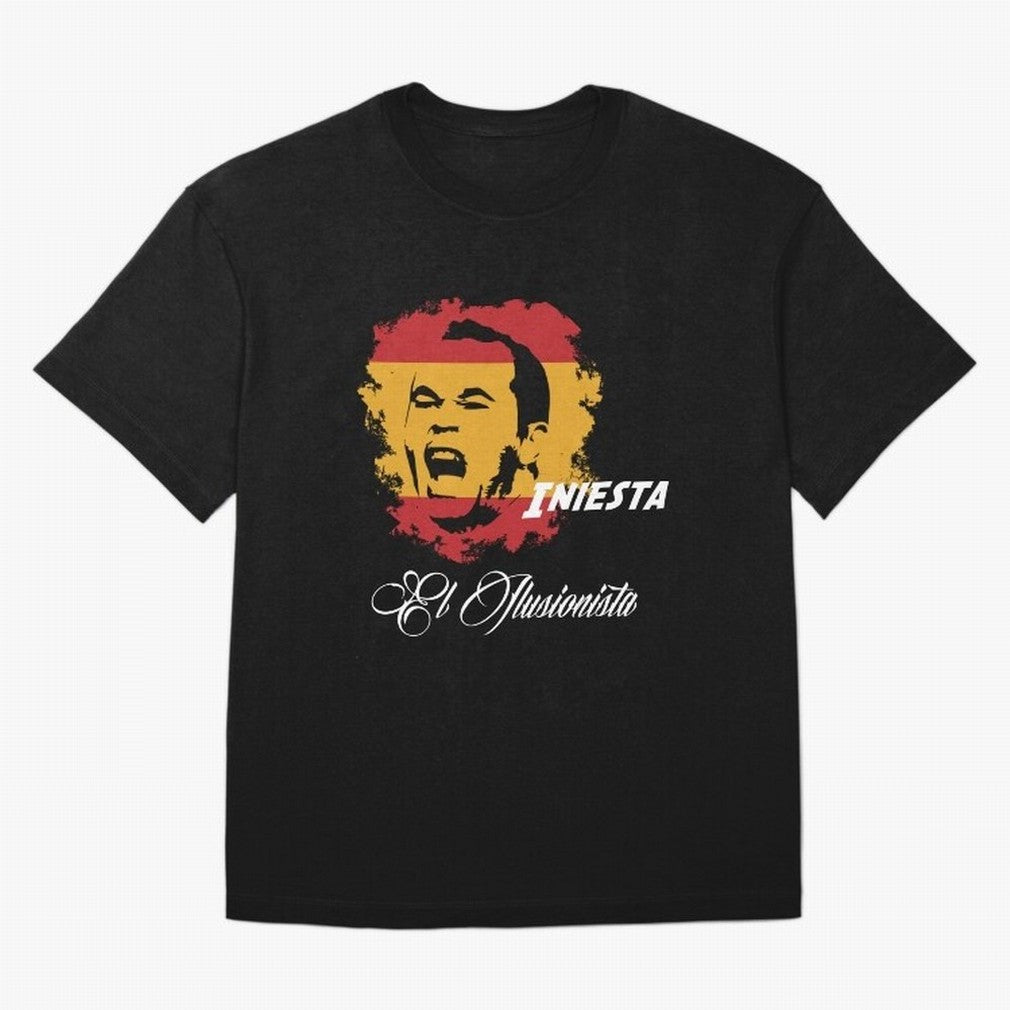 Spain Andres Iniesta Football World Cup 2014 Oversized T-Shirt Keep Football History Alive during FIFA World Cup 2026 Spirit, Featuring France and Portugal, Messi, CR7 and Mbappe, Soccer Culture, Superstar Moments, National Team Dreams and