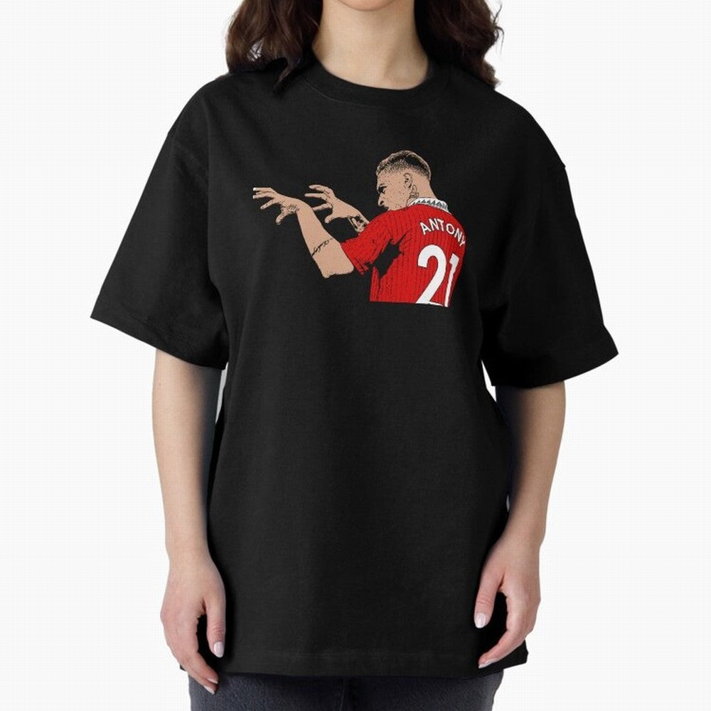 Antony Oversized T-Shirt Elevate Global Football Passion for FIFA World Cup 2026 USA Canada Mexico, with Mbappe, France and Portugal, Classic Soccer Heritage, Championship Pressure, Fan Loyalty and International Pride; Ideal for Football Dads,