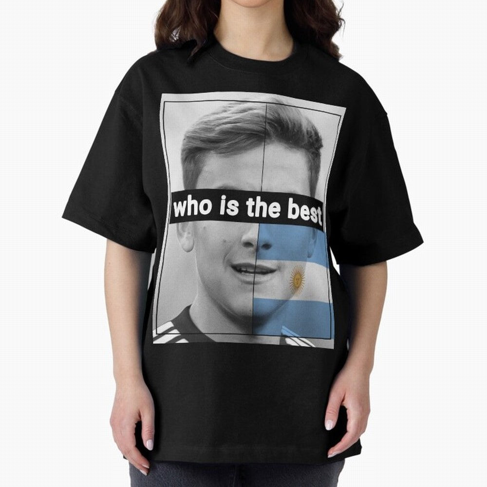 dybala Oversized T-Shirt Bring Global Tournament Vibes to the FIFA World Cup 2026 Group Stage Journey through Messi, CR7 and Mbappe Highlights, England, France and Netherlands Pride, Championship Spirit, Famous Goals, Roaring Crowds and