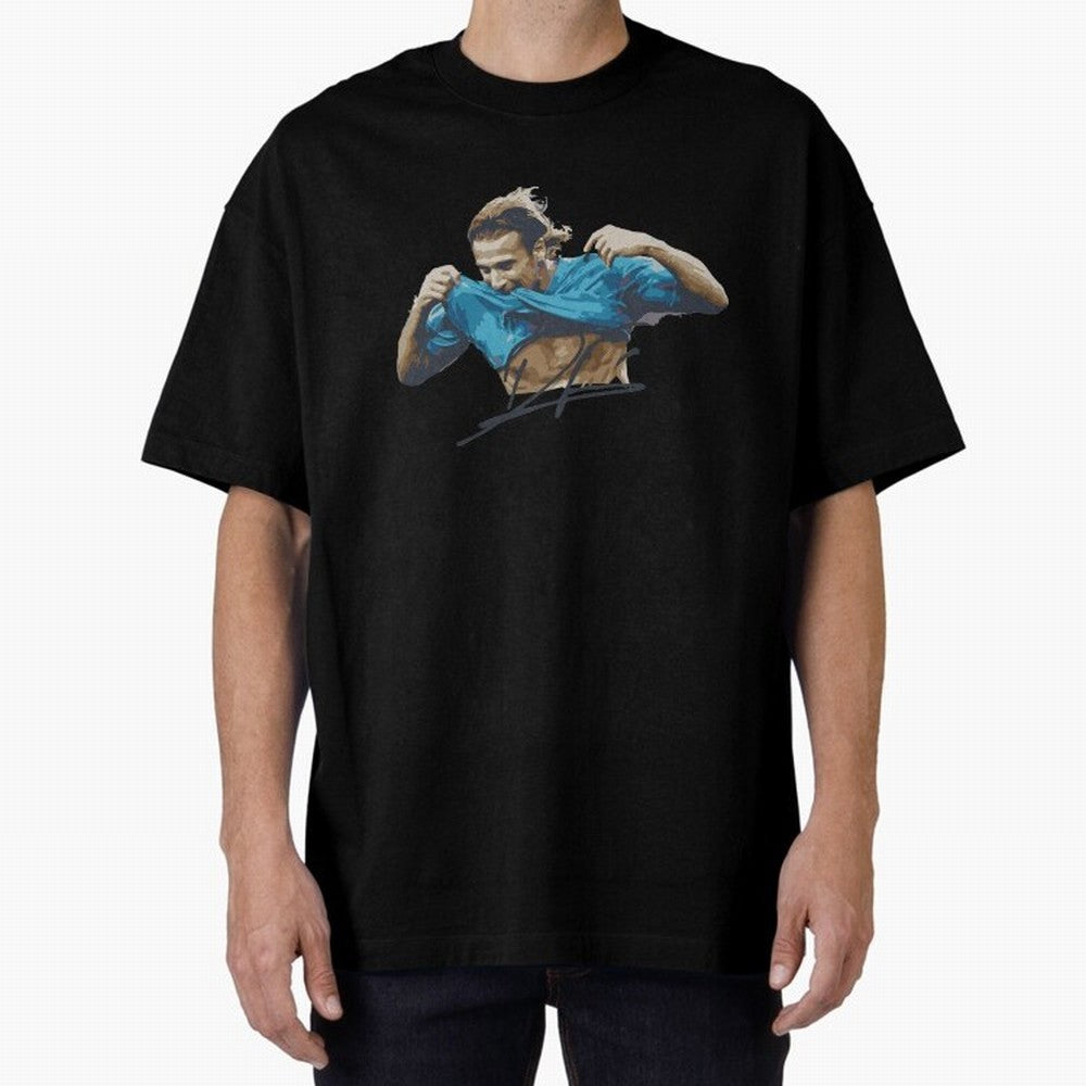 Diego Forlan Football Legends Oversized T-Shirt Show Passion for the Stars of Global Football Passion for FIFA World Cup 2026 Group Stage, Featuring Neymar, Argentina, France and Brazil, Worldwide Fan Energy, Dramatic Goals, Stadium Lights and