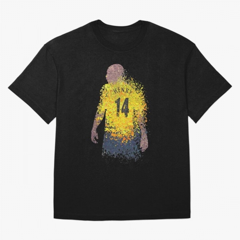 Thierry Henry Arsenal Illustration Oversized T-Shirt Celebrate Football Dreams Across FIFA World Cup 2026 Group Stage Celebrating Cristiano Ronaldo, Haaland and CR7, Portugal, Spain and Germany Energy, Retro Football Energy, Iconic Rivalries,