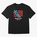 World Cup USA 94 Oversized T-Shirt Bring Supporter Culture to FIFA World Cup 2026 for Fans of Messi, CR7 and Mbappe and England, France and Netherlands, Bringing Vintage Soccer Flavor, Modern Football Stars, National Flags and Final Night Emotion;