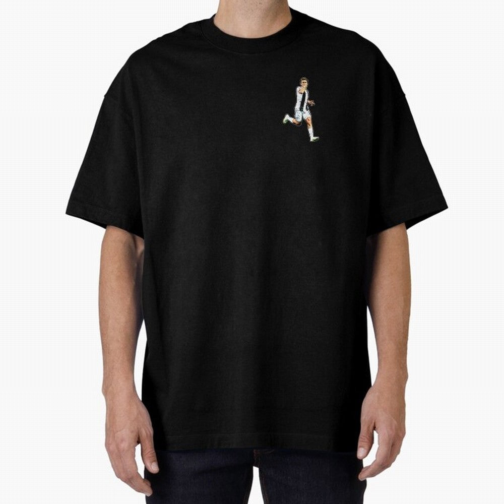 MASK Oversized T-Shirt Stand with Global Football Passion for FIFA World Cup 2026 Group Stage, Celebrating Cristiano Ronaldo, Portugal, Championship Spirit, Famous Goals, Roaring Crowds and International Football Unity; Perfect for Fans,
