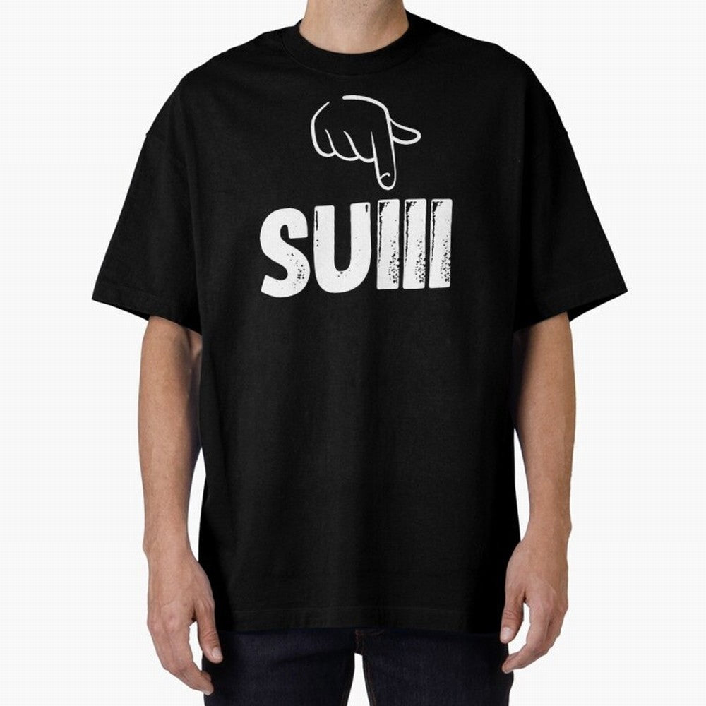 say suiiiii Oversized T-Shirt Feel the Roar of the FIFA World Cup 2026 Journey through CR7 and Messi Highlights, Argentina Pride, Retro Football Energy, Iconic Rivalries, Trophy Chase Drama and Stadium Atmosphere; Ideal for Fans Who Follow Messi,