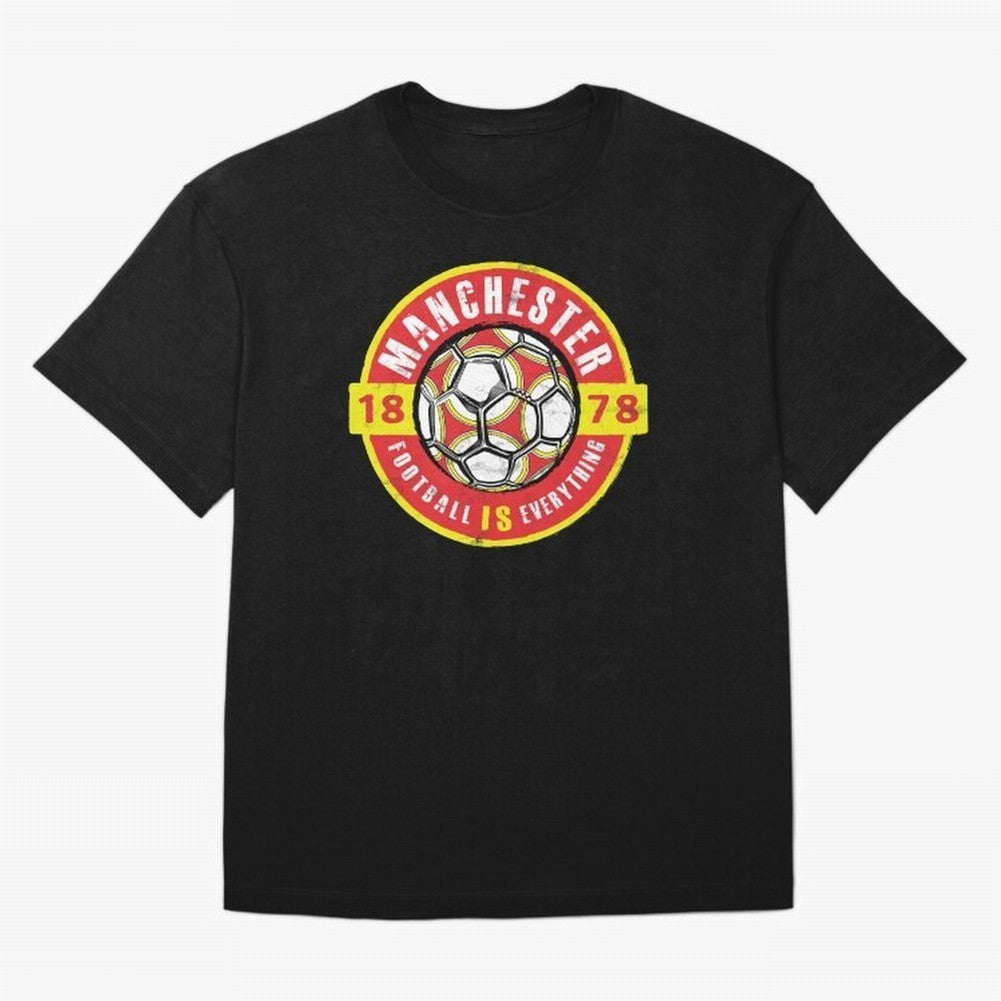 Football Is Everything - Manchester Fan Vintage Oversized T-Shirt Bring Match Day Fire to Match Day Hype around FIFA World Cup 2026, Cristiano Ronaldo, Haaland and CR7, Spain and Netherlands, Goal Celebration Energy, Supporter Heritage, Football