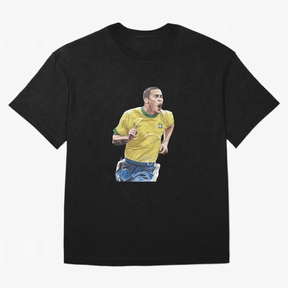 R9, El Grande Ronaldo Nazario Oversized T-Shirt Celebrate the Next Chapter of FIFA World Cup 2026 Group Stage Highlighting Neymar, Haaland and Cristiano Ronaldo, Brazil Energy, Supporter Pride, Iconic Celebrations, Legendary Names and Global Match