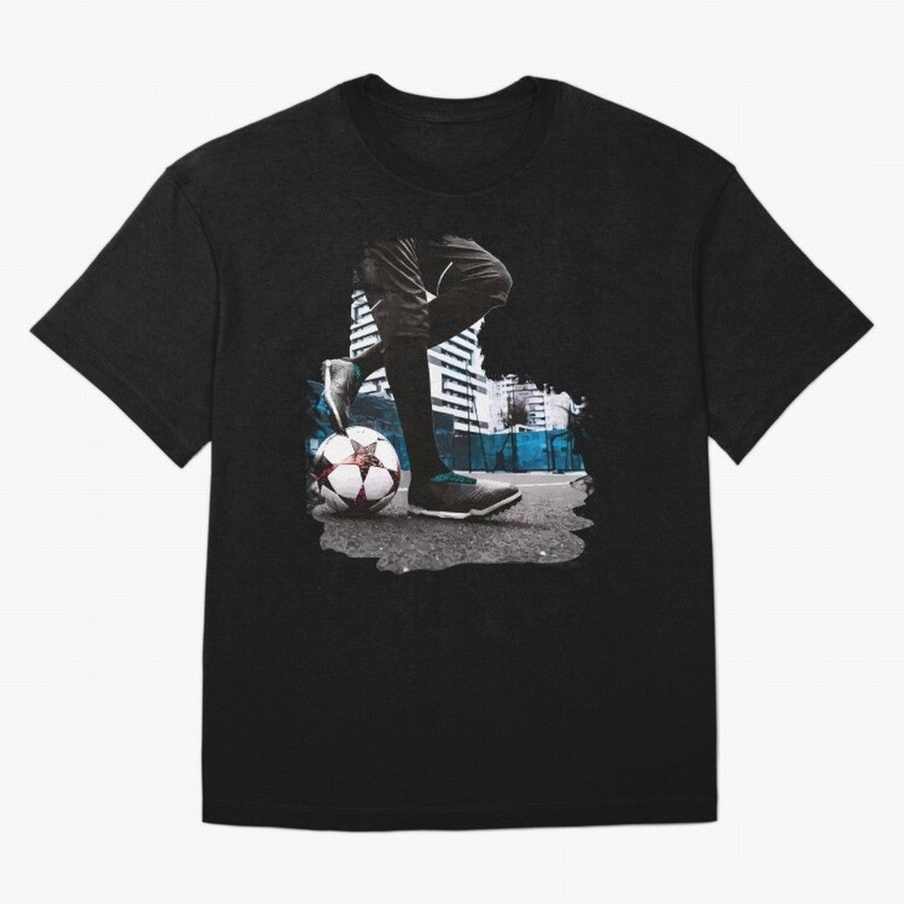 Street Soccer in my Hood Oversized T-Shirt Make the Season About Global Football Passion for FIFA World Cup 2026 USA Canada Mexico, Featuring Messi, CR7 and Mbappe, Argentina, France and Brazil, Championship Spirit, Famous Goals, Roaring Crowds and