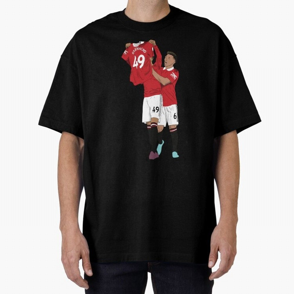 Alejandro Garnacho Goal Celebration Oversized T-Shirt Cheer through Every Moment of Global Football Passion for FIFA World Cup 2026, Celebrating Messi, Neymar and Mbappe, France, Fan Favorite Moments, National Team Passion, Big Match Drama and