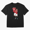 Alejandro Garnacho Goal Celebration Oversized T-Shirt Cheer through Every Moment of Global Football Passion for FIFA World Cup 2026, Celebrating Messi, Neymar and Mbappe, France, Fan Favorite Moments, National Team Passion, Big Match Drama and