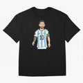 Badly Drawn Messi Classic T-Shirt Support the Legends of FIFA World Cup 2026 Group Stage Capturing Messi, CR7 and Mbappe, Argentina Energy, Champion Mindset, Group Stage Buzz, Knockout Tension and Passionate Fan Culture; Made for Collectors Who