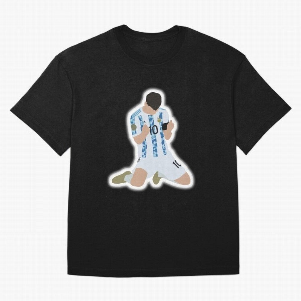 Messi Art Illustration Essential T-Shirt Show Up for the Glory of FIFA World Cup 2026 Group Stage Connected to Messi, CR7 and Mbappe, Netherlands Energy, Classic Soccer Heritage, Championship Pressure, Fan Loyalty and International Pride; Great for
