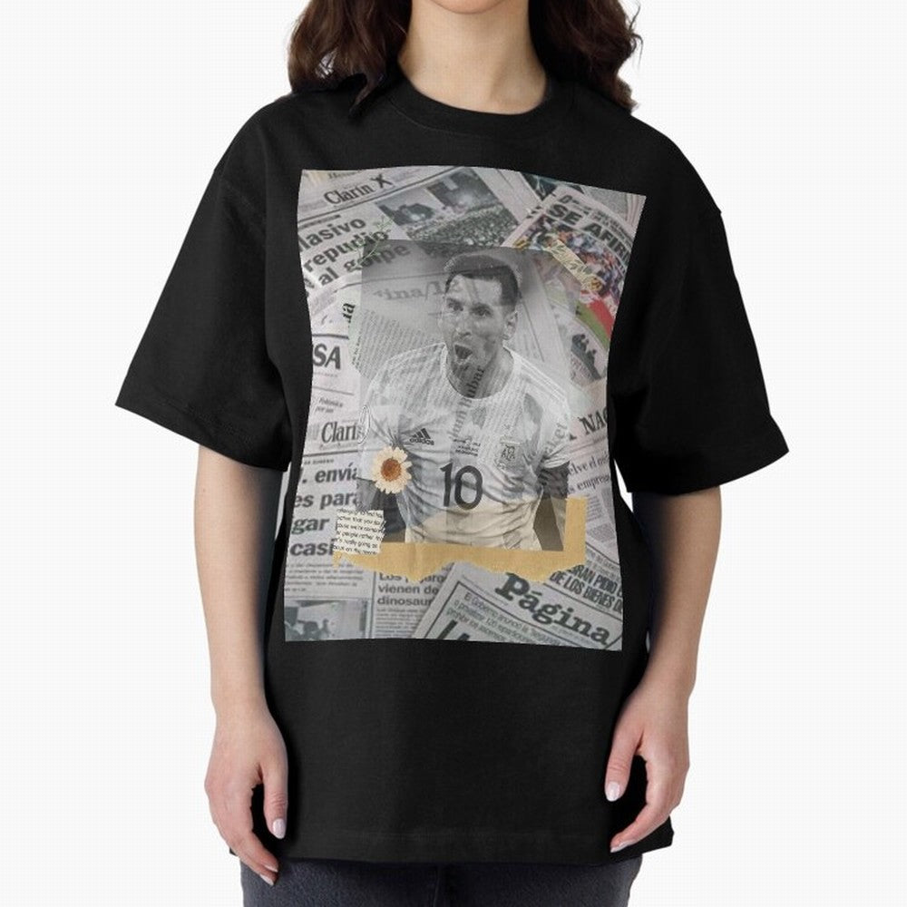 Lionel Messi The Greatest Oversized T-Shirt Bring Retro Soccer Energy to FIFA World Cup 2026 USA Canada Mexico Spirit, Centered on Germany, Mbappe, Football History, Final Match Energy, Crowd Noise and Once in a Lifetime Moments; Great for