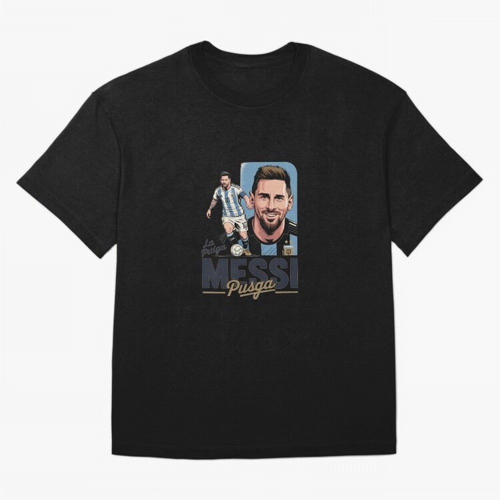 Lionel Messi Argentinian La Pulga Oversized T-Shirt Honor Football Greatness during the FIFA World Cup 2026 Journey through CR7 Highlights, Germany Pride, Match Day Excitement, Supporter Culture, Golden Goals and Global Football Passion; Made for