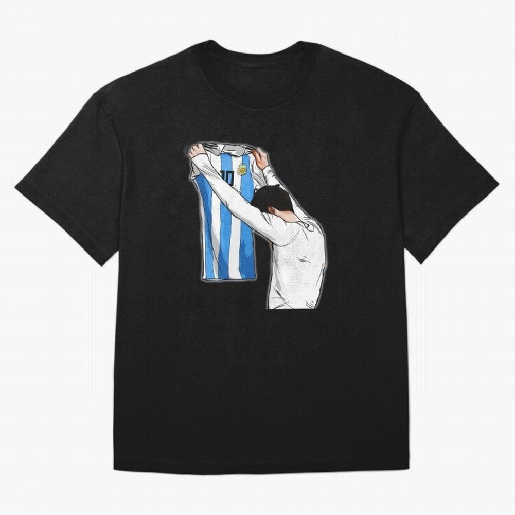 Art Messi Illustration Classic T-Shirt Support Match Day Hype around FIFA World Cup 2026 USA Canada Mexico, Cristiano Ronaldo, Haaland and CR7, France and Portugal, Champion Mindset, Group Stage Buzz, Knockout Tension and Passionate Fan Culture;