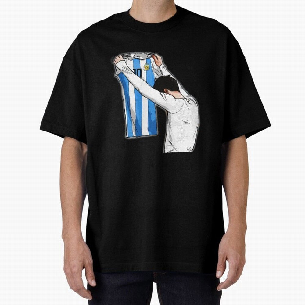 Art Messi Illustration Classic T-Shirt Support Match Day Hype around FIFA World Cup 2026 USA Canada Mexico, Cristiano Ronaldo, Haaland and CR7, France and Portugal, Champion Mindset, Group Stage Buzz, Knockout Tension and Passionate Fan Culture;