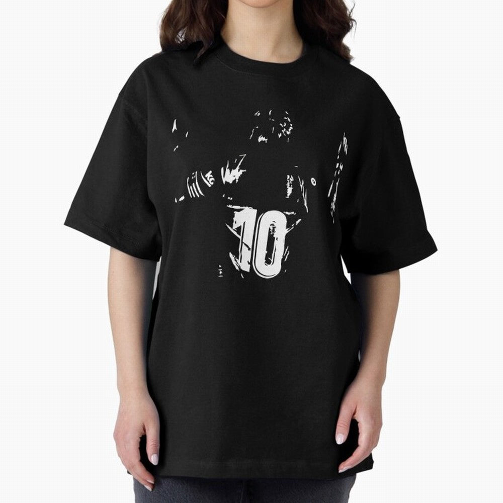 The Greatest Lionel Messi No.10 Oversized T-Shirt Celebrate Classic Football Spirit in Match Day Hype around FIFA World Cup 2026 Group Stage, Messi, Neymar and Mbappe, France and Portugal, Sports Nostalgia, International Competition, Famous Players