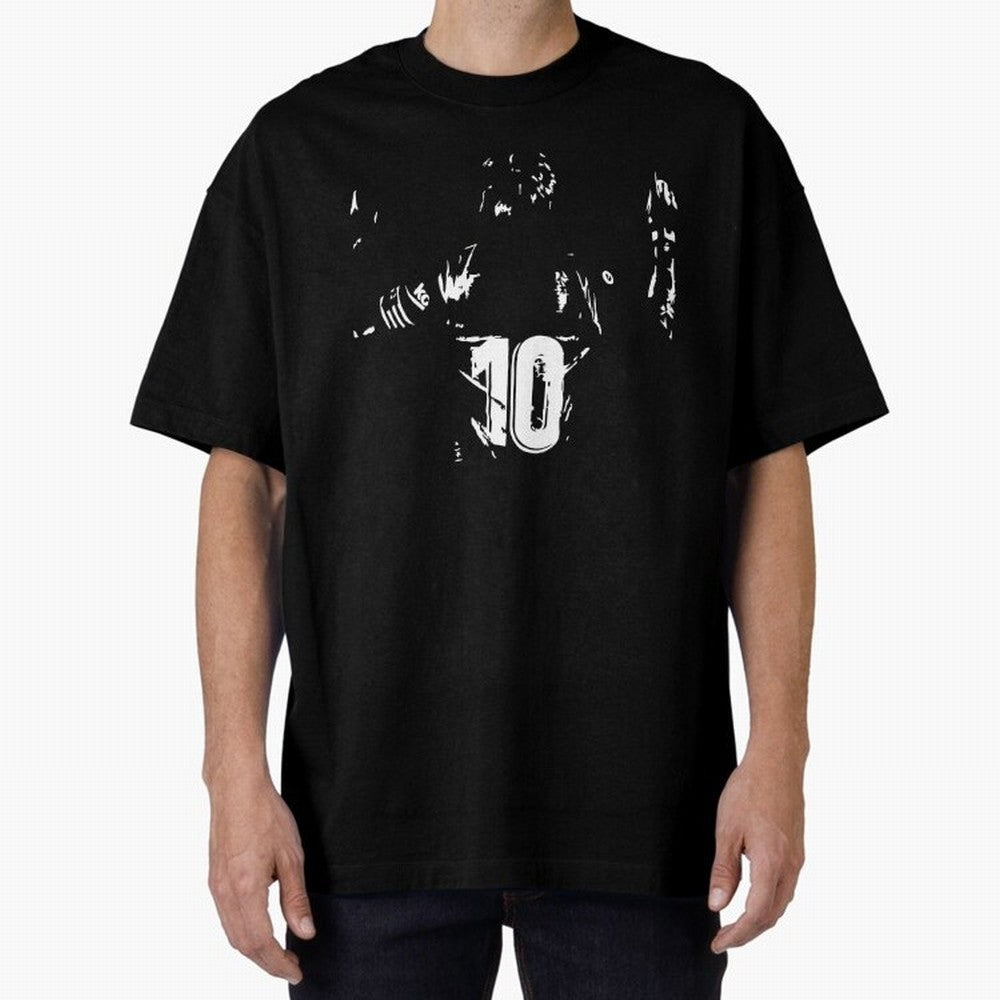 The Greatest Lionel Messi No.10 Oversized T-Shirt Celebrate Classic Football Spirit in Match Day Hype around FIFA World Cup 2026 Group Stage, Messi, Neymar and Mbappe, France and Portugal, Sports Nostalgia, International Competition, Famous Players