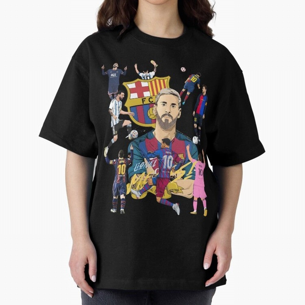 MESSI10 Oversized T-Shirt Stand Out with Spirit from the FIFA World Cup 2026 USA Canada Mexico Journey through Mbappe and Neymar Highlights, France Pride, Football Passion, Legendary Performances, Festival Vibes and Supporter Community; Ideal for