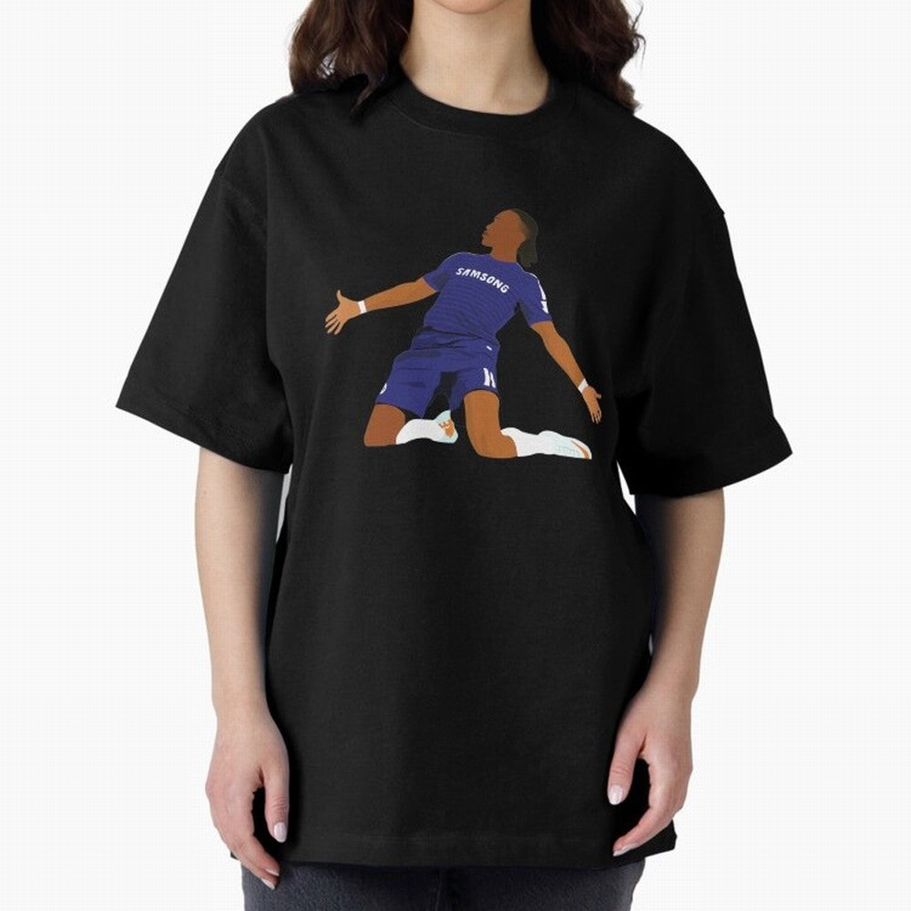 Drogba Classic T-Shirt Show Match Day Excitement for the FIFA World Cup 2026 Journey through Haaland and Mbappe Highlights, Spain Pride, Stadium Chants, National Pride, Trophy Dreams and Unforgettable Football Memories; Ideal for Passionate Fans