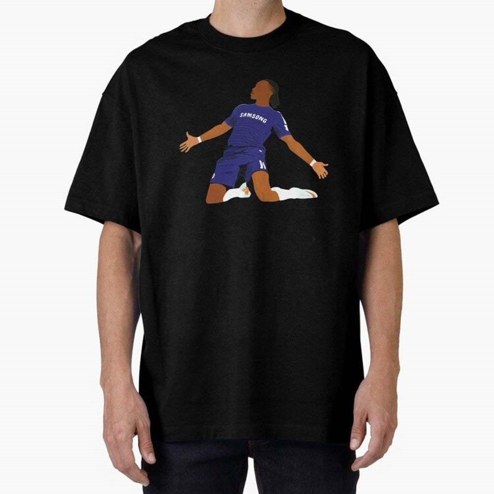 Drogba Classic T-Shirt Show Match Day Excitement for the FIFA World Cup 2026 Journey through Haaland and Mbappe Highlights, Spain Pride, Stadium Chants, National Pride, Trophy Dreams and Unforgettable Football Memories; Ideal for Passionate Fans