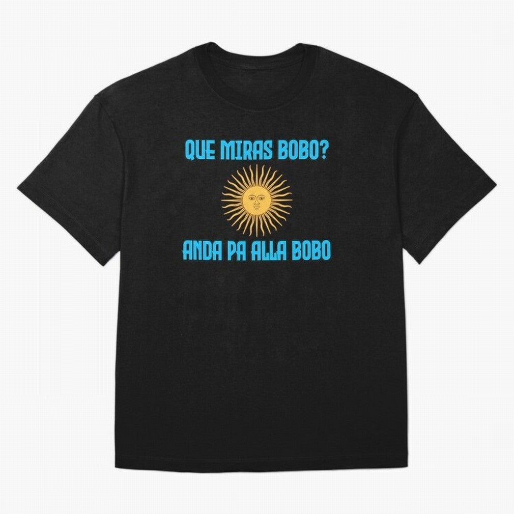Que Miras Bobo Messi Argentina Flag Classic T-Shirt Remember FIFA World Cup 2026 Group Stage for Fans of Messi, Neymar and Mbappe and Portugal, Spain and Germany, Bringing Football History, Final Match Energy, Crowd Noise and Once in a Lifetime