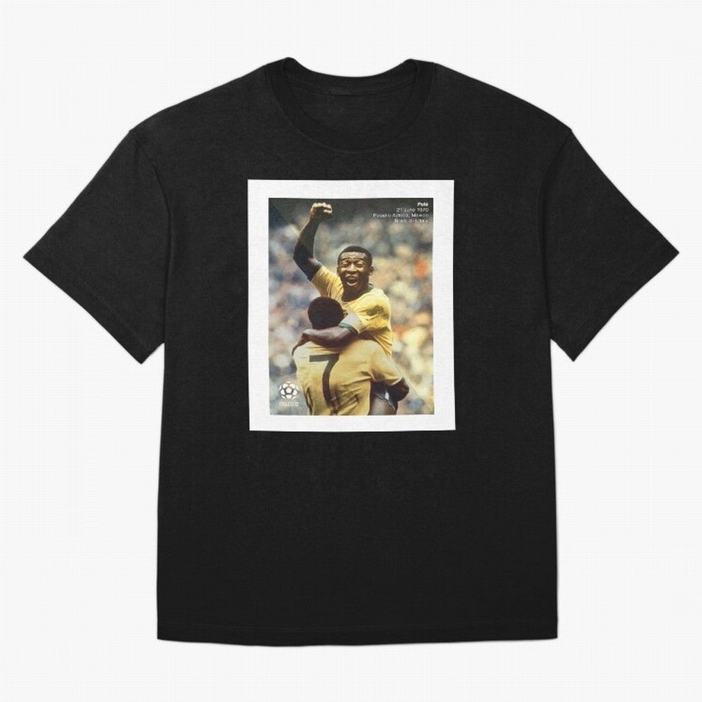 Pele Classic T-Shirt Celebrate Fan Culture around Match Day Hype around FIFA World Cup 2026, Neymar, Argentina and Brazil, Worldwide Fan Energy, Dramatic Goals, Stadium Lights and Championship Celebrations; Great for Supporters Who Love Legendary