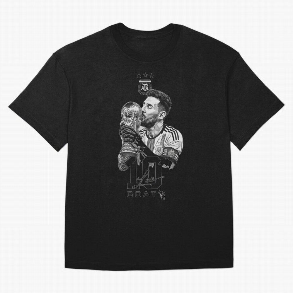 Messi GOAT World Cup Champion Classic T-Shirt Back the Journey through the FIFA World Cup 2026 USA Canada Mexico Journey through Mbappe and Neymar Highlights, Argentina Pride, Supporter Pride, Iconic Celebrations, Legendary Names and Global Match