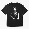Black and white football player Classic T-Shirt Live the Energy of FIFA World Cup 2026 Spirit, with Portugal, Spain and Germany, CR7, Soccer Culture, Superstar Moments, National Team Dreams and Competitive Fire; Perfect for Fans, Collectors, Family