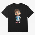 Lionel Messi Cartoon Classic T-Shirt Relive Legendary Nights from the FIFA World Cup 2026 USA Canada Mexico Journey through Messi Highlights, Argentina, France and Brazil Pride, Vintage Soccer Flavor, Modern Football Stars, National Flags and Final