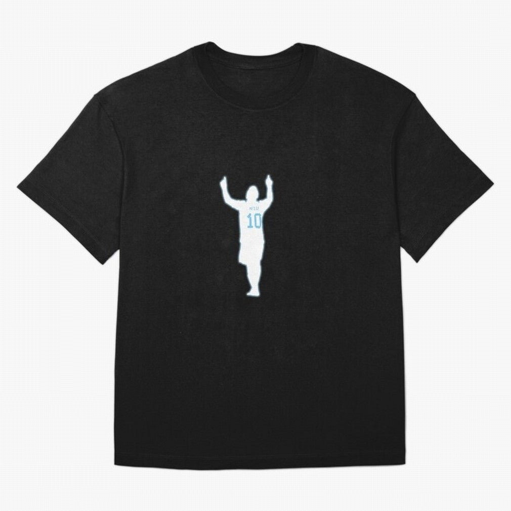Lionel Messi Iconic Celebration Pose - Argentina Colors Classic T-Shirt Follow Every Goal of the FIFA World Cup 2026 Group Stage Journey through Messi Highlights, France and Portugal Pride, Football Festival Excitement, Trophy Ambitions, Country