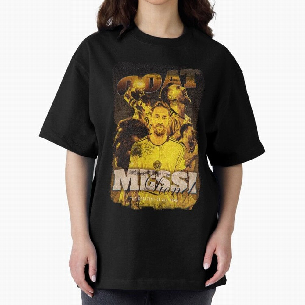 Lionel Messi The Goat Classic T-Shirt Represent the Passion of Match Day Hype around FIFA World Cup 2026 USA Canada Mexico, CR7, England, Retro Football Energy, Iconic Rivalries, Trophy Chase Drama and Stadium Atmosphere; Ideal for Football Dads,