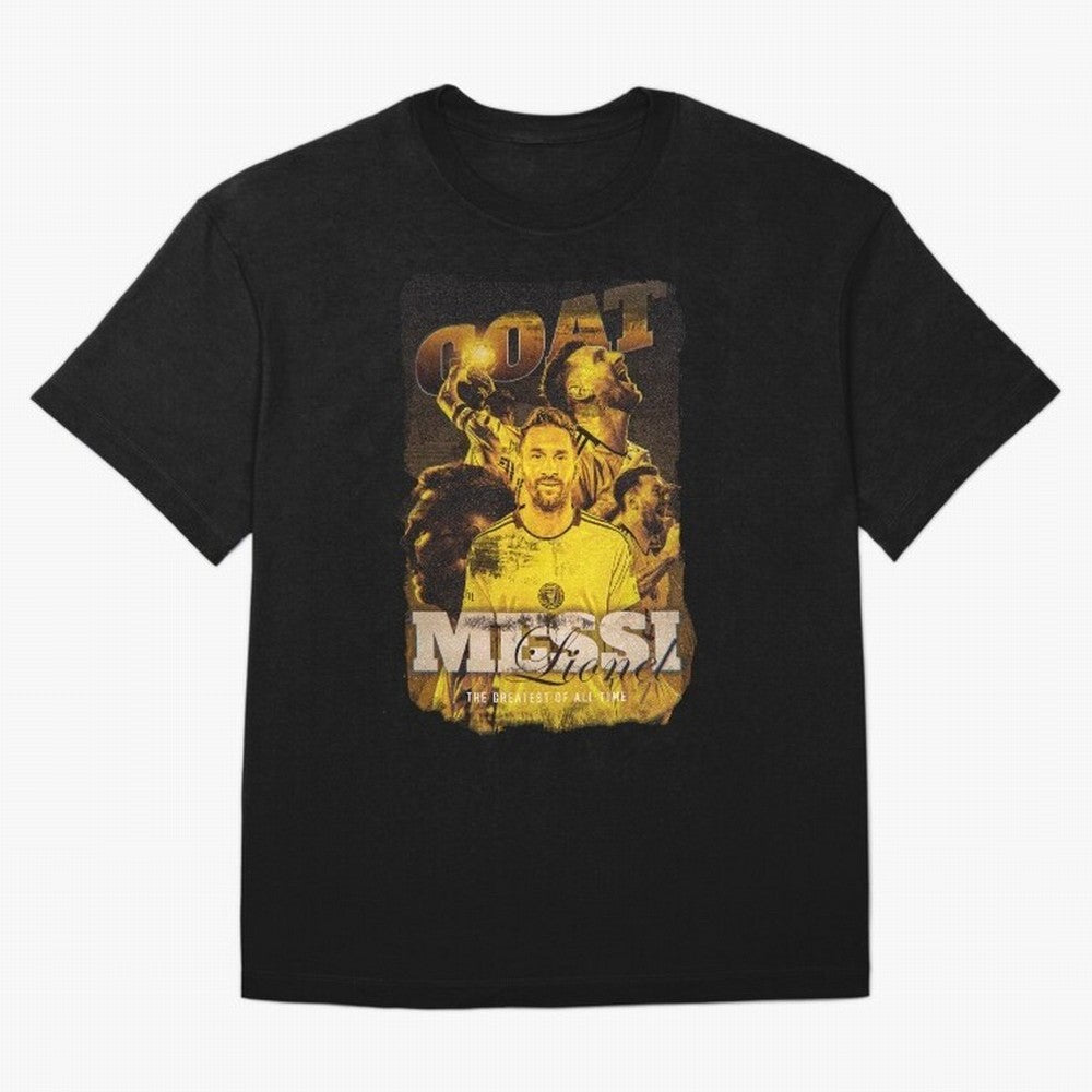Lionel Messi The Goat Classic T-Shirt Represent the Passion of Match Day Hype around FIFA World Cup 2026 USA Canada Mexico, CR7, England, Retro Football Energy, Iconic Rivalries, Trophy Chase Drama and Stadium Atmosphere; Ideal for Football Dads,