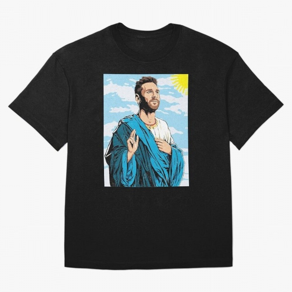 messi god Oversized T-Shirt Showcase FIFA World Cup 2026 for Fans of Cristiano Ronaldo, Haaland and CR7 and Brazil, Bringing Global Supporter Spirit, Legendary Goals, National Colors and Tournament Celebration; Made for Collectors Who Enjoy Iconic