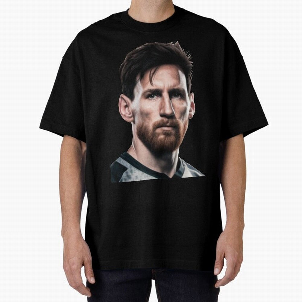 Lionel Messi Oversized T-Shirt Celebrate FIFA World Cup 2026 USA Canada Mexico Capturing CR7 and Messi, France and Portugal Energy, Stadium Chants, National Pride, Trophy Dreams and Unforgettable Football Memories; Built for Supporters Chasing
