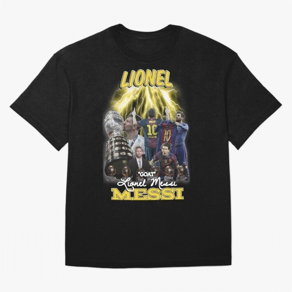 Lionel Messi: Barcelona & Argentina Classic T-Shirt Celebrate the Magic of FIFA World Cup 2026 Group Stage for Fans of Haaland and Mbappe and England and Germany, Bringing Football Festival Excitement, Trophy Ambitions, Country Rivalries and Star