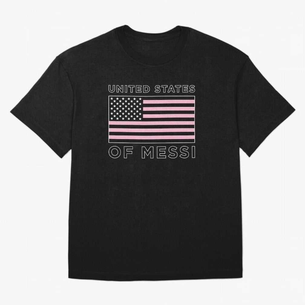 United States of Messi Oversized T-Shirt Represent the Passion of Match Day Hype around FIFA World Cup 2026 USA Canada Mexico, Haaland, Brazil, Classic Soccer Heritage, Championship Pressure, Fan Loyalty and International Pride; Created for Match