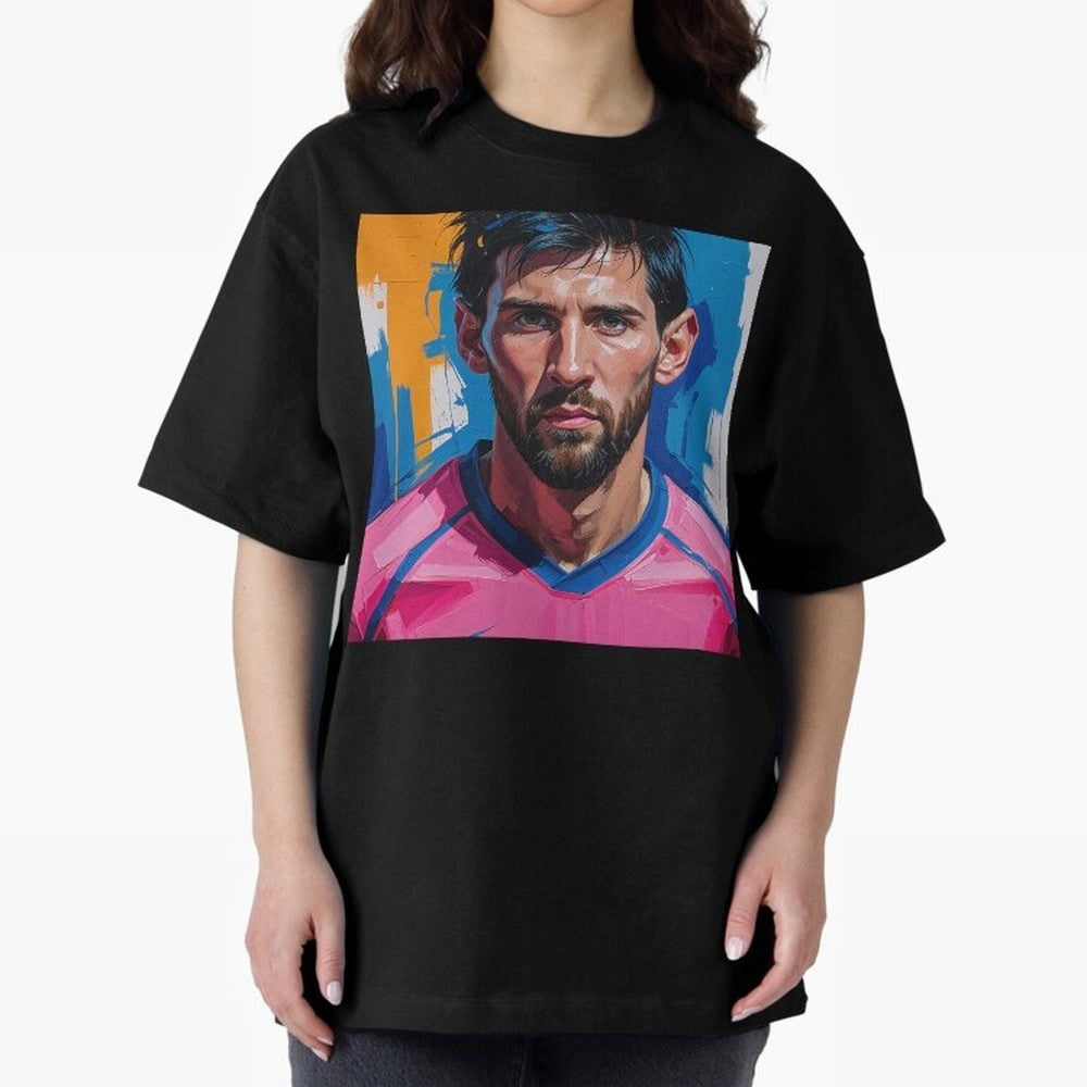 Vibrant Artistic Portrait of Lionel Messi (GOAT) - Digital painting (Version 3) Classic T-Shirt Mark FIFA World Cup 2026 Filled with Cristiano Ronaldo, Haaland and CR7, Netherlands Energy, Match Day Excitement, Supporter Culture, Golden Goals and