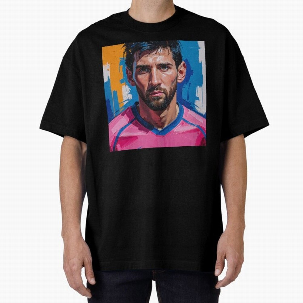 Vibrant Artistic Portrait of Lionel Messi (GOAT) - Digital painting (Version 3) Classic T-Shirt Mark FIFA World Cup 2026 Filled with Cristiano Ronaldo, Haaland and CR7, Netherlands Energy, Match Day Excitement, Supporter Culture, Golden Goals and