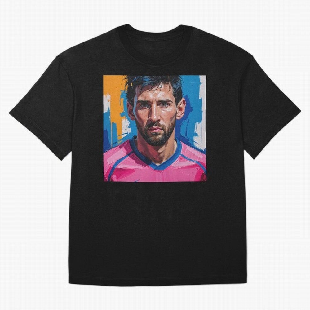 Vibrant Artistic Portrait of Lionel Messi (GOAT) - Digital painting (Version 3) Classic T-Shirt Mark FIFA World Cup 2026 Filled with Cristiano Ronaldo, Haaland and CR7, Netherlands Energy, Match Day Excitement, Supporter Culture, Golden Goals and