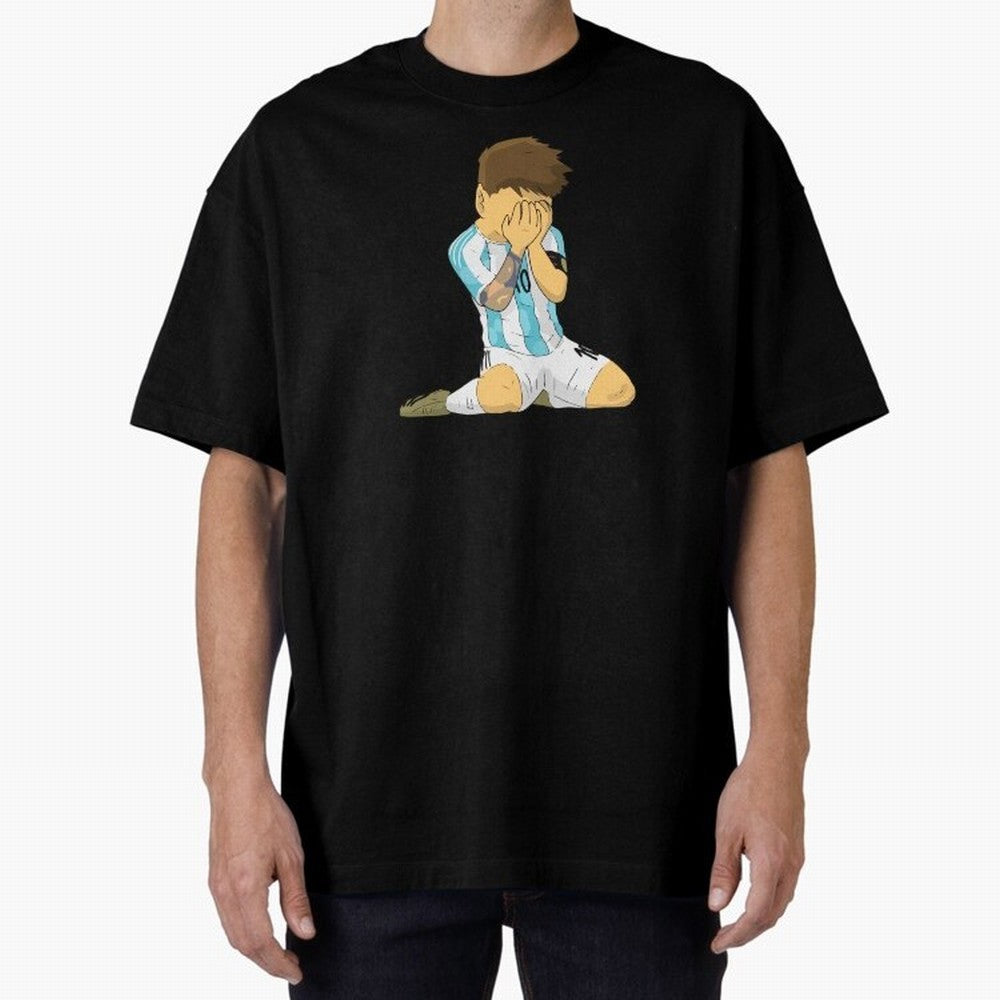 Messi Copa America Moment Oversized T-Shirt Bring a Champion Mindset to FIFA World Cup 2026 Group Stage for Fans of Haaland and Mbappe and Portugal, Bringing Game Day Rituals, Football Legends, Country Pride and the Road to the Final; Made for Die
