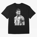 Messi grayscale Classic T-Shirt Celebrate the FIFA World Cup 2026 Journey through Mbappe Highlights, Portugal, Spain and Germany Pride, Football History, Final Match Energy, Crowd Noise and Once in a Lifetime Moments; Perfect for Supporters Who