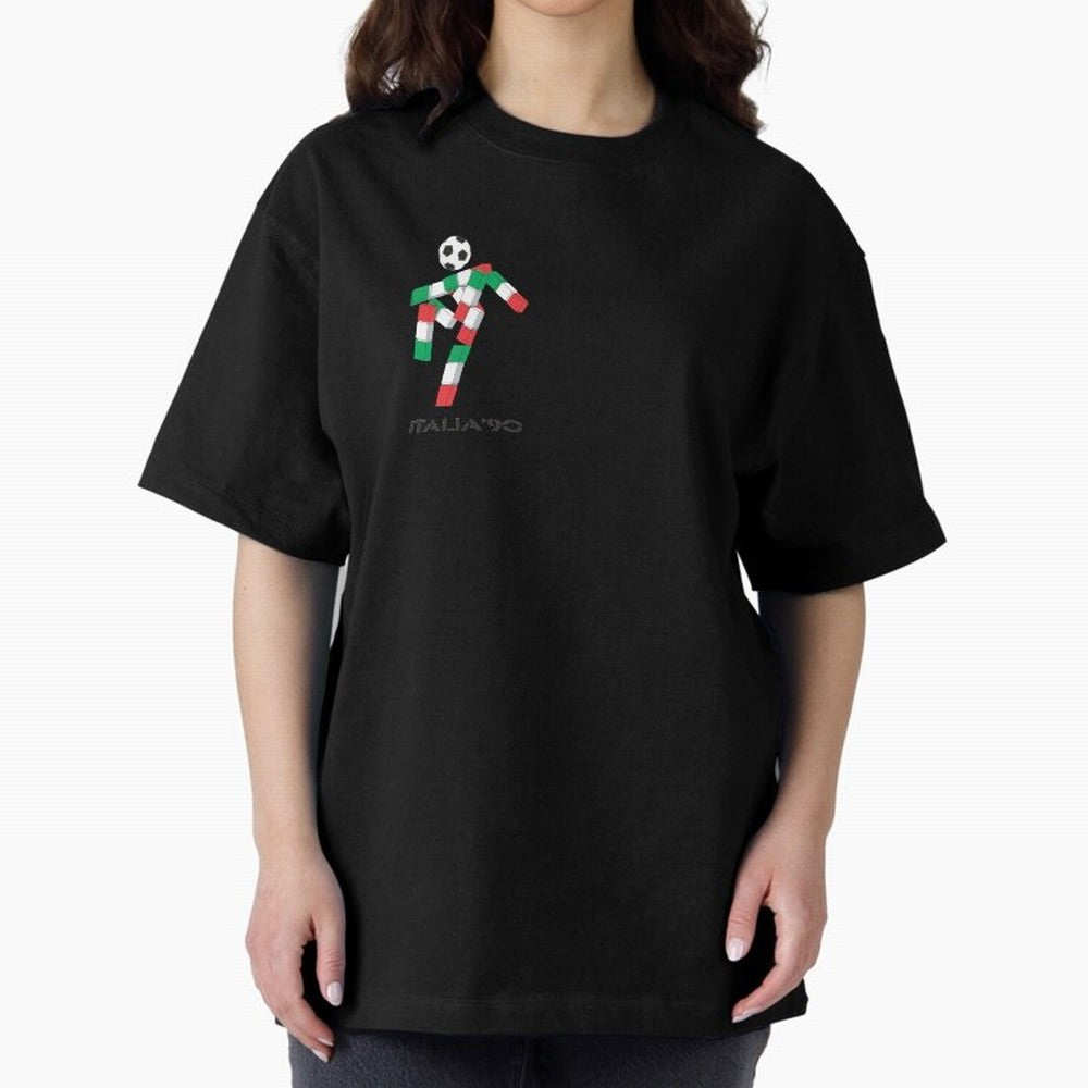 italia 90 footballer logo Classic T-Shirt Represent the Passion of Match Day Hype around FIFA World Cup 2026, Mbappe and Neymar, France and Portugal, Stadium Memories, Football Loyalty, International Chants and Championship Tradition; Ideal for