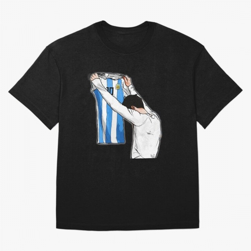 Art Messi Illustration Classic T-Shirt Experience the Global Stage of Global Football Passion for FIFA World Cup 2026, Highlighting Cristiano Ronaldo, Haaland and CR7, France, Fan Favorite Moments, National Team Passion, Big Match Drama and Soccer